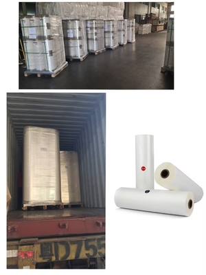 1 inch BOPP Temperatuurgevoelige boeklamineerfilm Doorzichtige boekbekledingsfilm