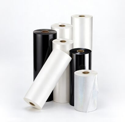 Transparante warmlamineerfilm met 1 inch of 3 inch kerngrootte en 300mm x 30m Gratis monster voor visitekaartjes en menu's