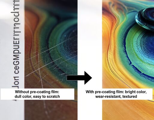 Biologisch afbreekbare lamineerfilmrol met thermische lijm voor professioneel gebruik