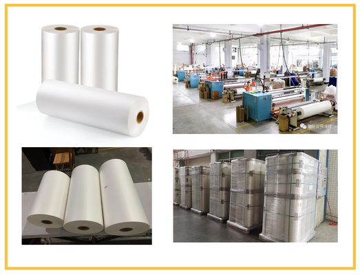De Deklaagoppervlakte van de compensatiedruk BOPP Matte Lamination Film Transparent Extruded