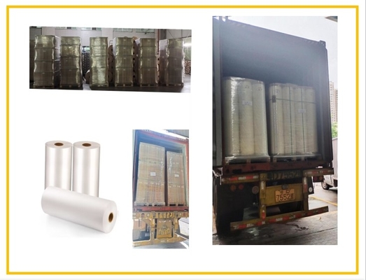 Witte warme thermische lamineerfilm 20mic Gloss coated plastic film met EVA