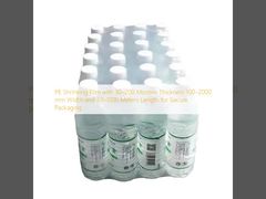 PE-krimpfolie met een dikte van 30–200 micron, een breedte van 100–2000 mm en een lengte van 30–1000 meter voor veilige verpakking