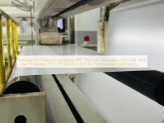 Geschikt voor thermische lamineermachine PET thermische lamineerfolie EVA lijmlaag dikte 11 tot 250 micron folie voor professioneel lamineren