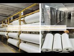 Meervoudige Extrusie Matte Laminatiefolie Compatibel Met Diverse Drukinkten Variabele Lengte Ideaal Voor de Verpakkings- en Etikettenindustrie