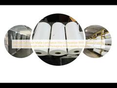 Meervoudige Extrusie Matte Laminatiefolie Compatibel Met Diverse Drukinkten Variabele Lengte Ideaal Voor de Verpakkings- en Etikettenindustrie